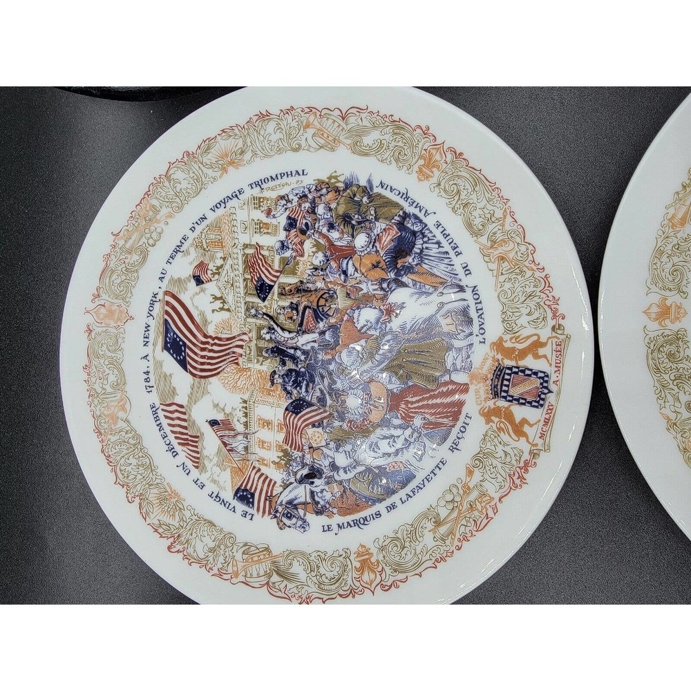D'ARCEAU LIMOGES PLATES LAFAYETTE LEGACY COLLECTION REVOLUTIONARY WAR - Picture 4 of 7